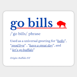 g0 bills phrase buffalo-bills Magnet